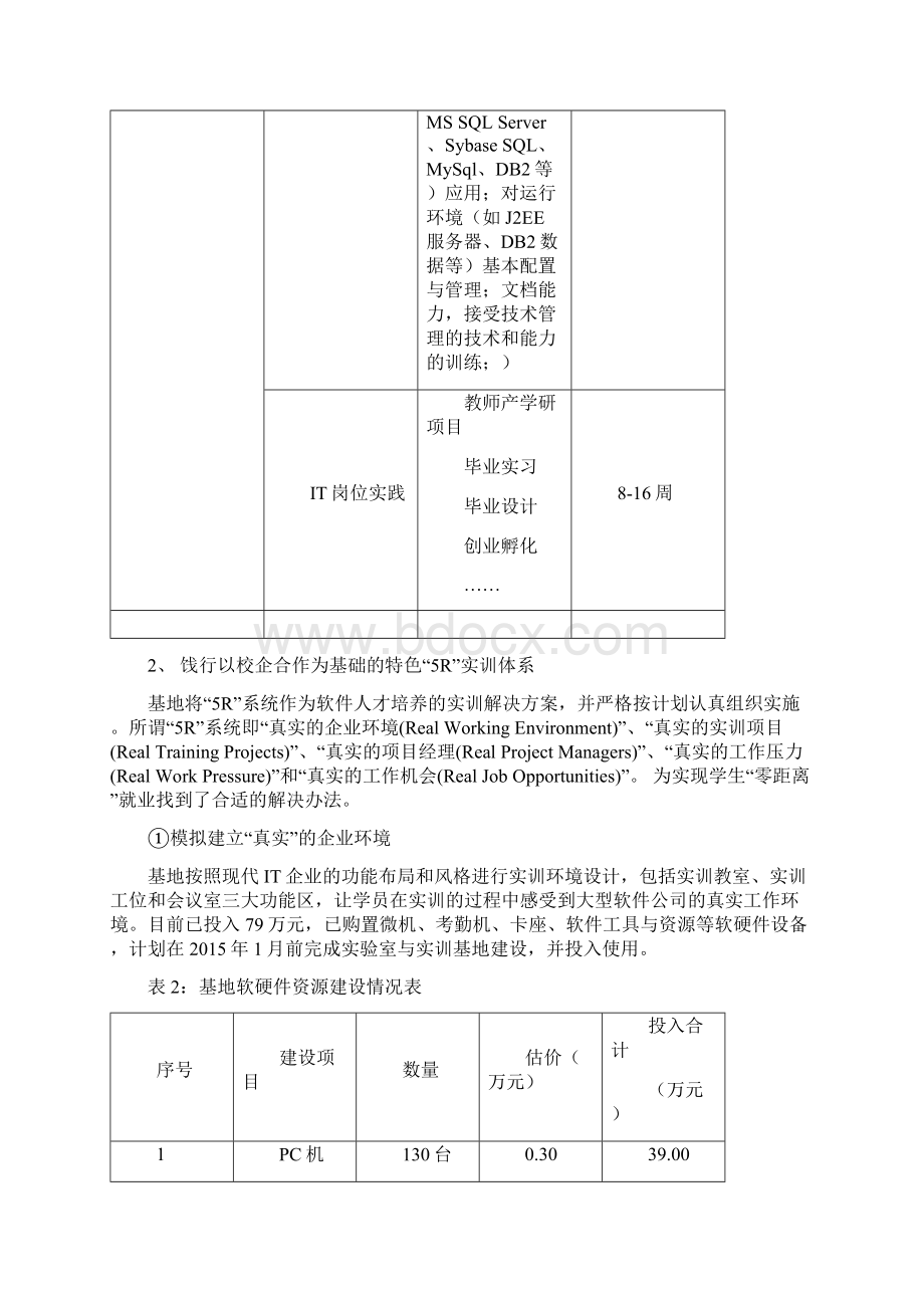 软件人才校企合作培养示范基地年度建设总结材料.docx_第3页