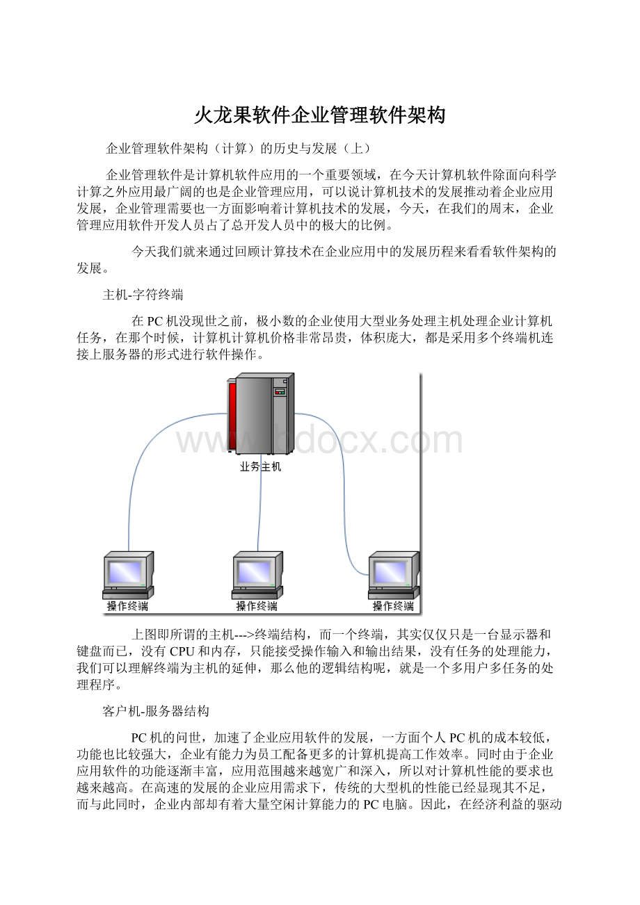 火龙果软件企业管理软件架构.docx