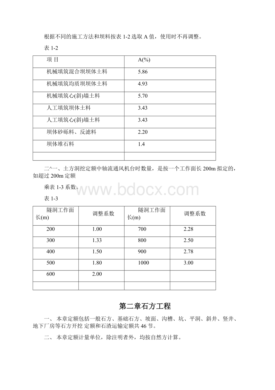 水利建筑工程概算定额定额说明Word文档格式.docx_第3页