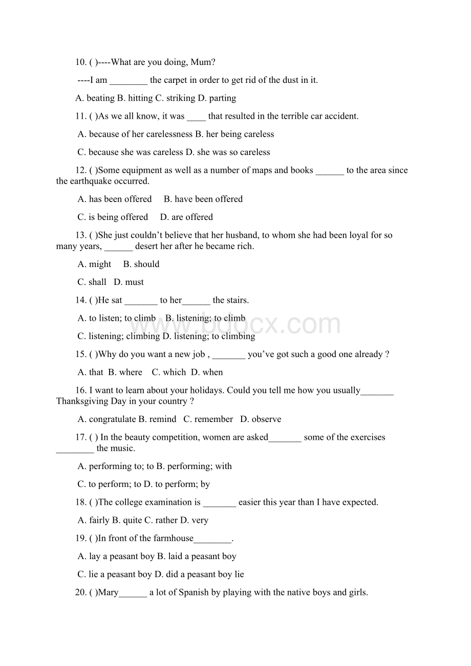 浙江省高考英语模拟卷Word下载.docx_第2页