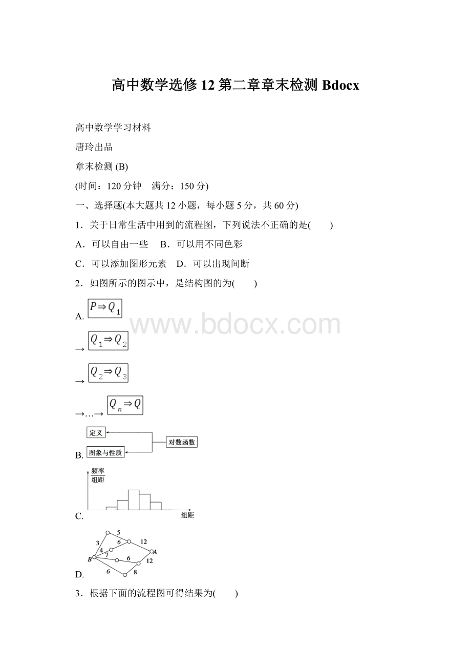 高中数学选修12第二章章末检测Bdocx.docx_第1页