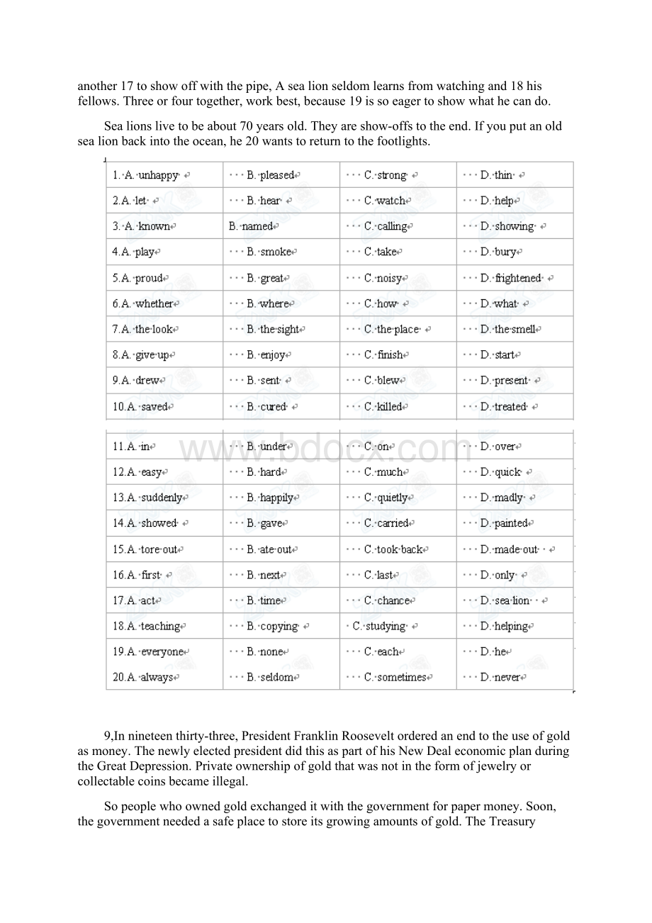 高中英语高考模拟测试备考试题5100Word下载.docx_第2页