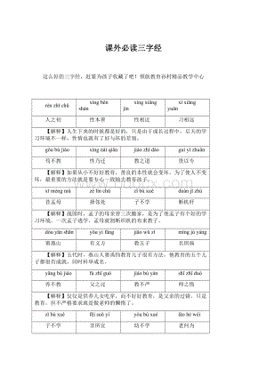 课外必读三字经Word格式文档下载.docx