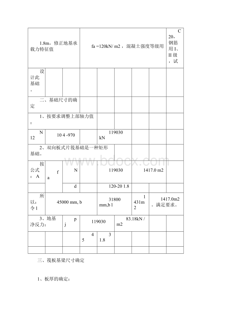 梁板式筏形基础设计课程设计.docx_第2页