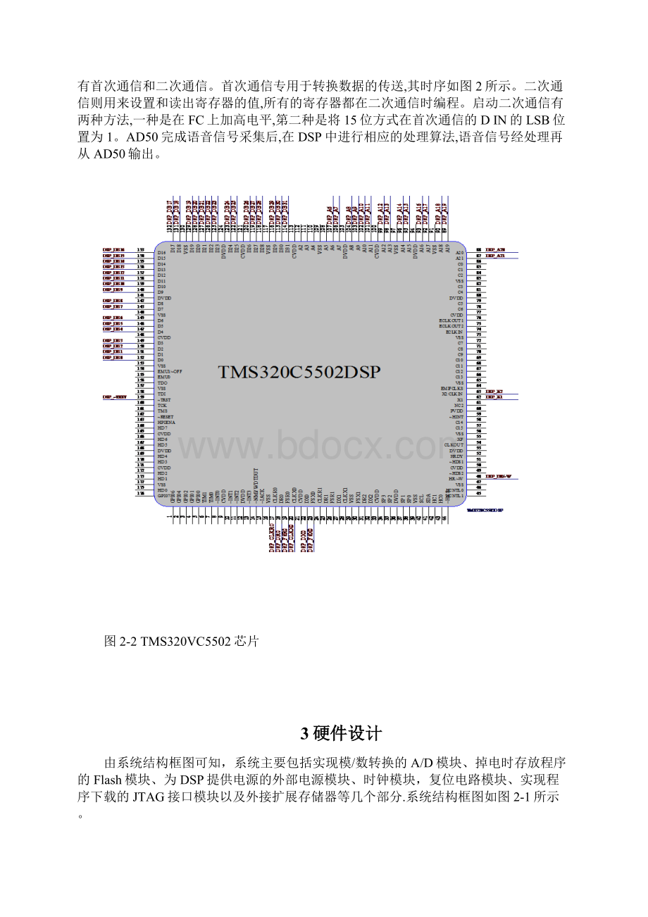 基于DSP语音信号采集系统的设计1资料.docx_第3页