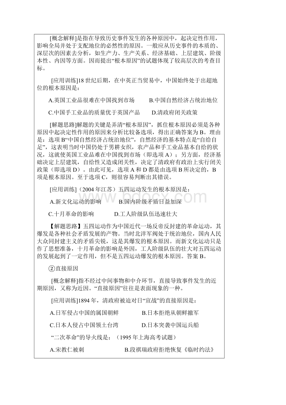 高中历史试题命题常用词语浅释及应用.docx_第2页