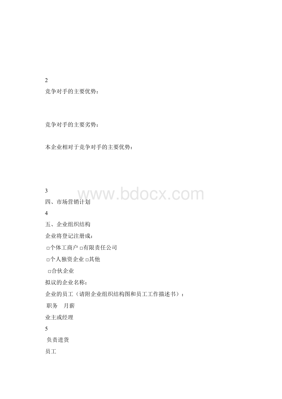 标准创业计划书模板.docx_第3页