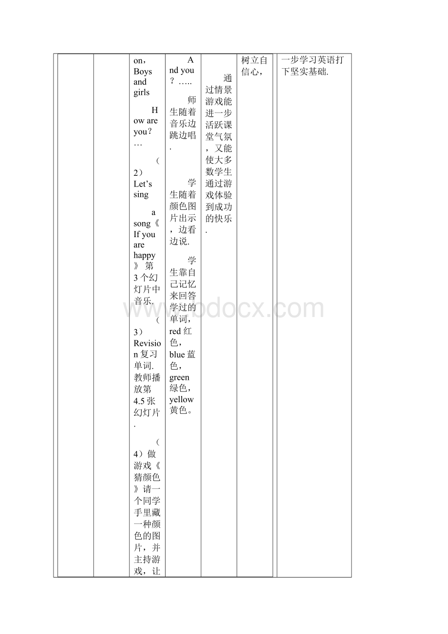 冀教版三起英语三年级上册Unit 2 Lesson11 OrangeBrownWhiteBlack教案.docx_第3页