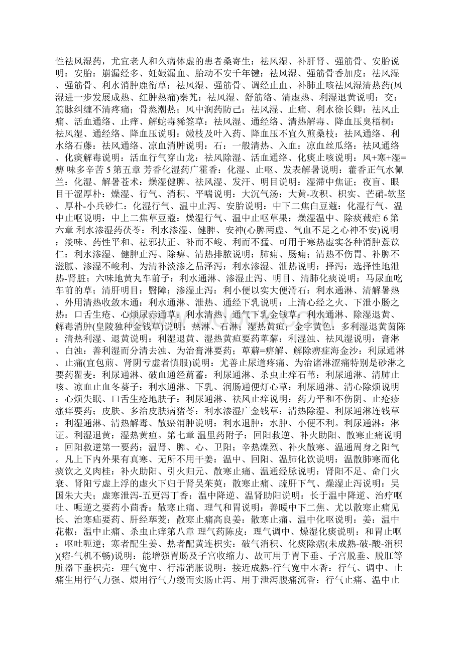 执业中药师考试必背中药功效大全上文档格式.docx_第3页