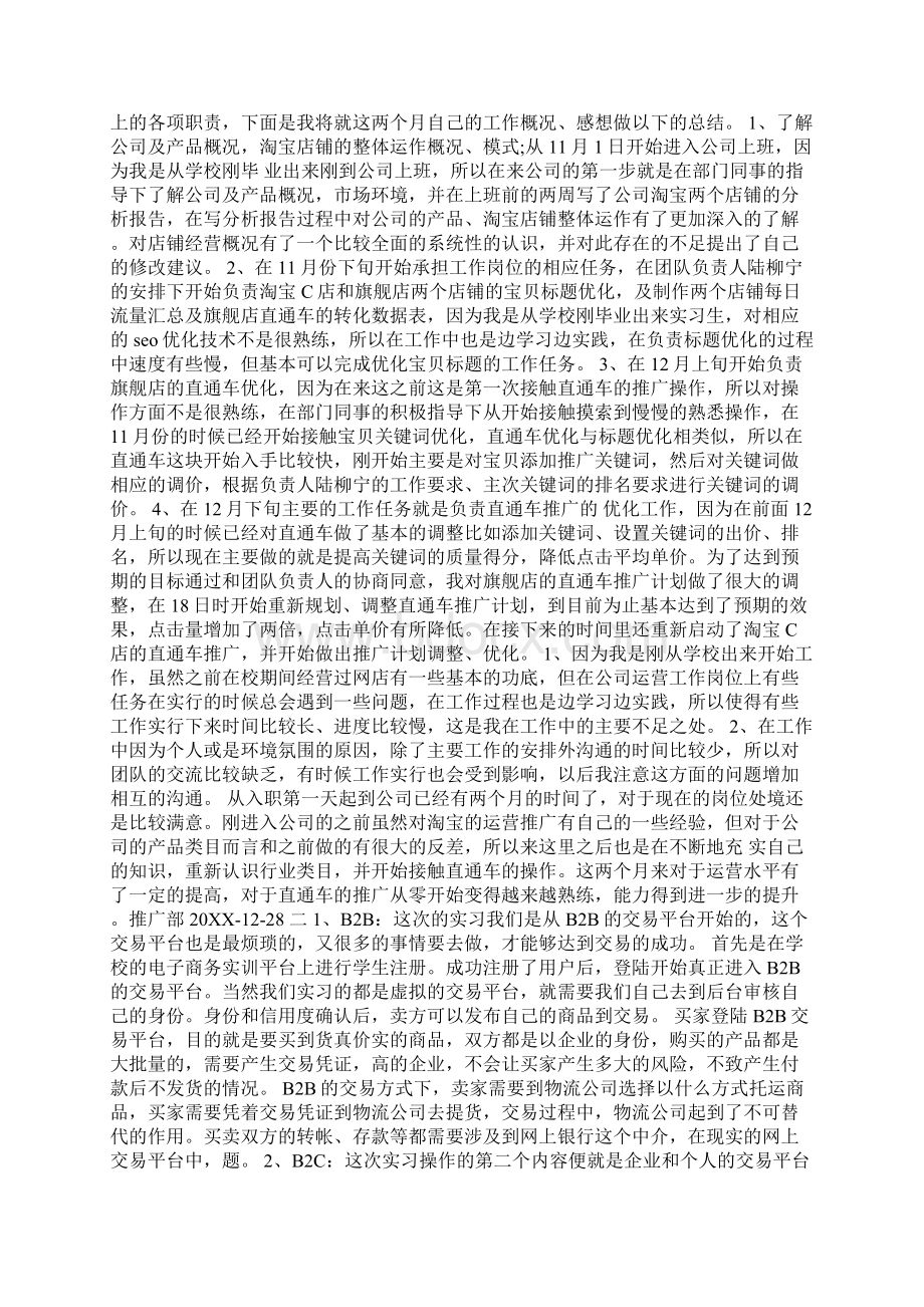 跨境电商实习工作总结例文Word格式文档下载.docx_第2页