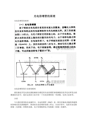 光电倍增管的原理Word文档格式.docx