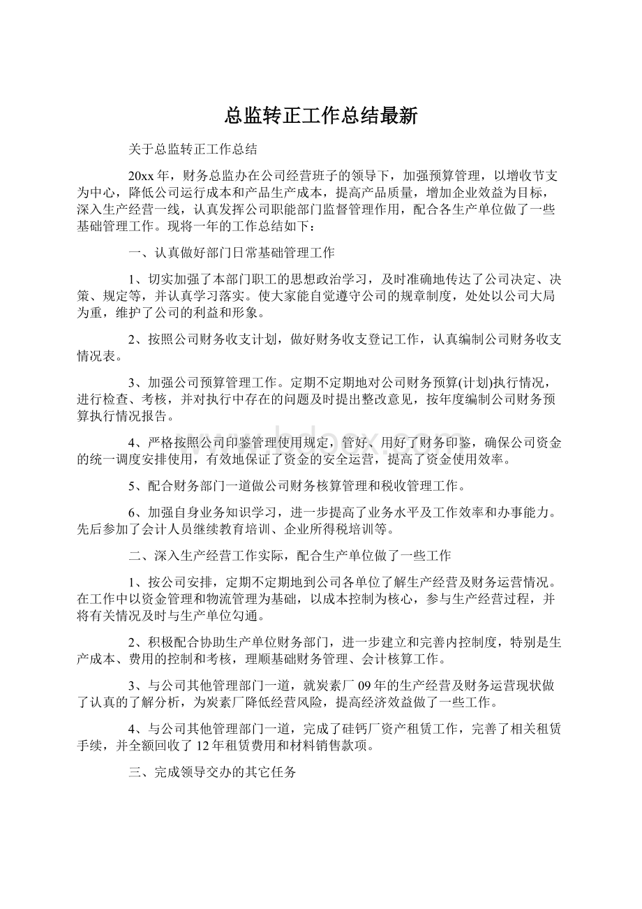 总监转正工作总结最新.docx_第1页