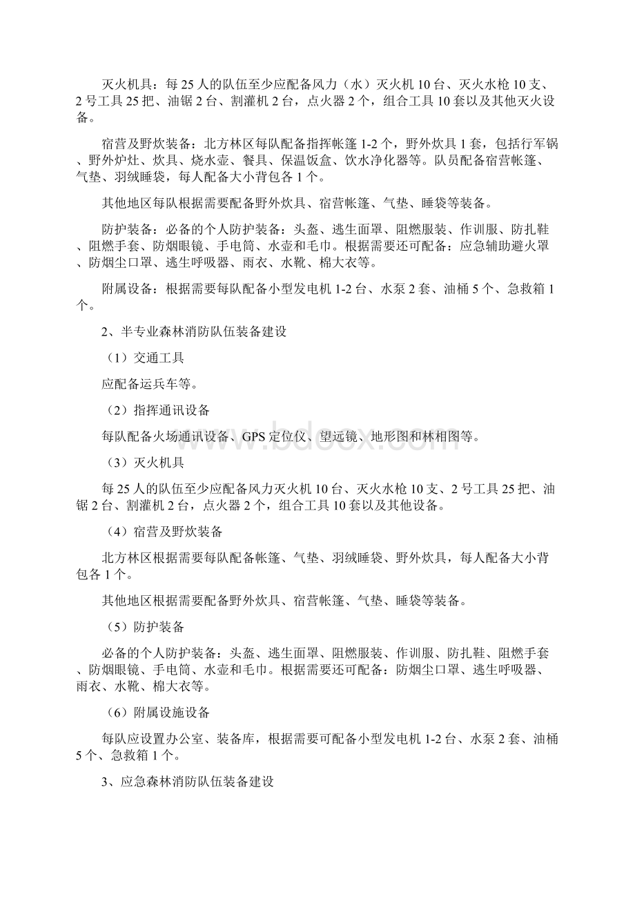 森林消防队伍建设和管理规范Word文档格式.docx_第3页