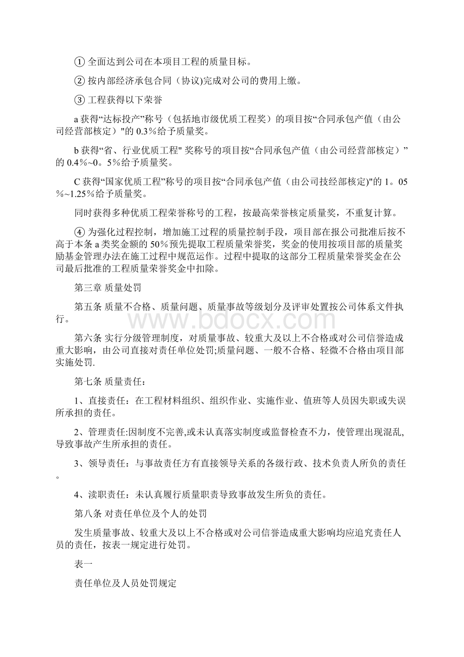 电力工程项目部质量奖惩细则.docx_第2页