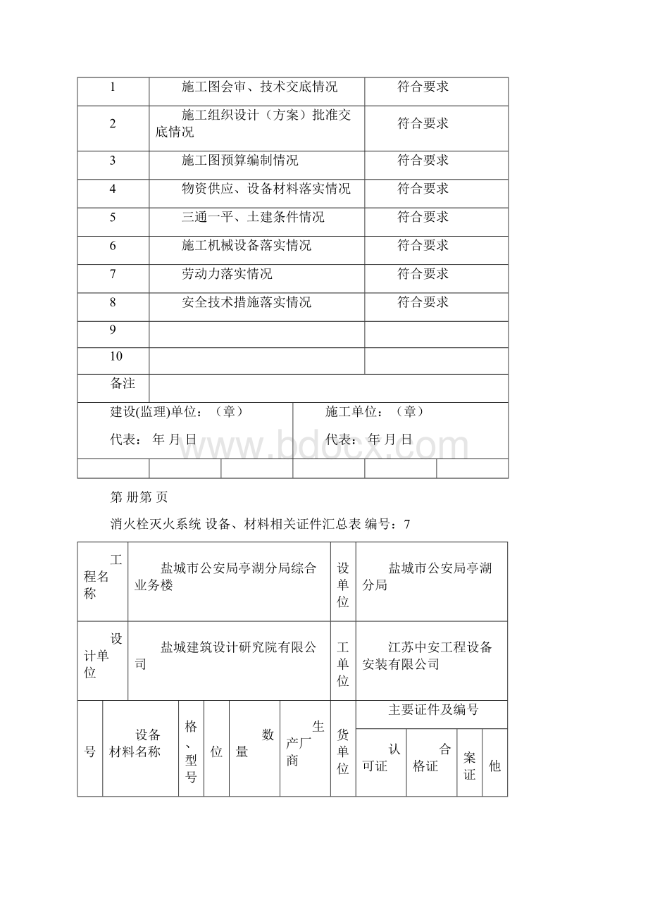 亭湖公安分局消火栓灭火系统施工安装.docx_第2页