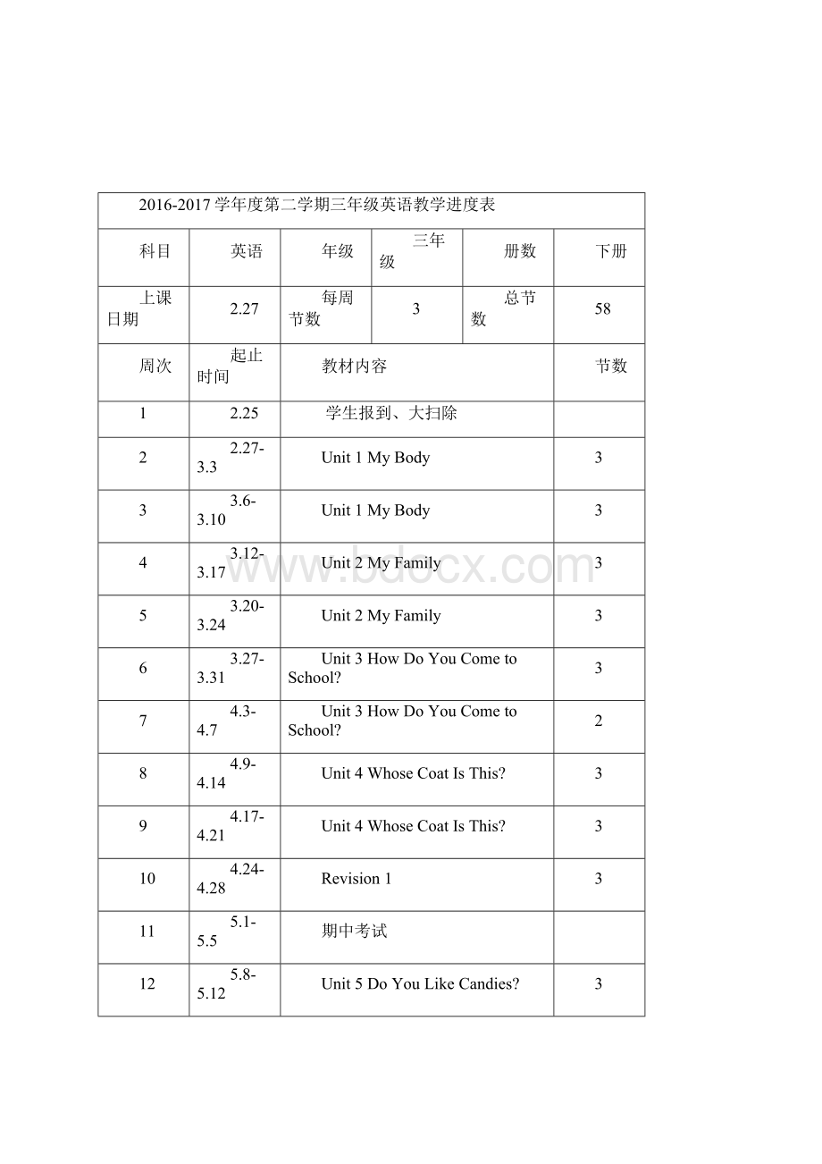 三六年级陕旅版英语下册教学计划及教学进度安排表.docx_第2页