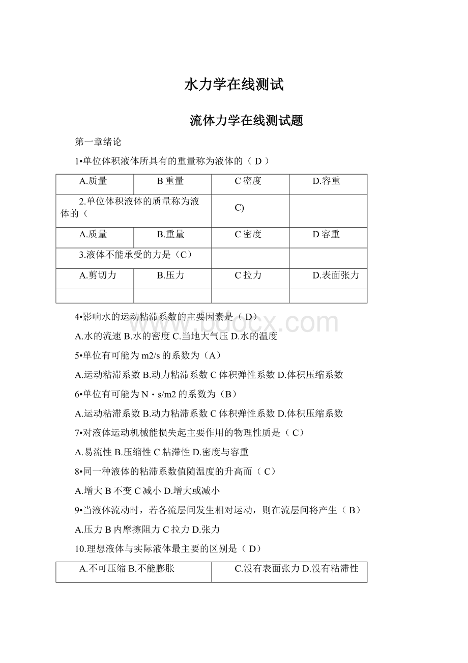 水力学在线测试文档格式.docx_第1页