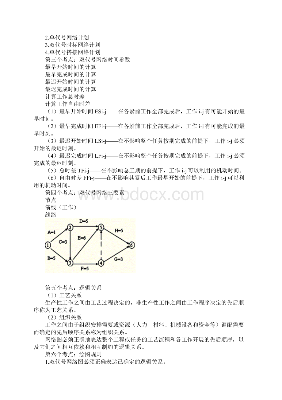 整理二建施工管理33施工进度计划的编制方法Word文件下载.docx_第2页