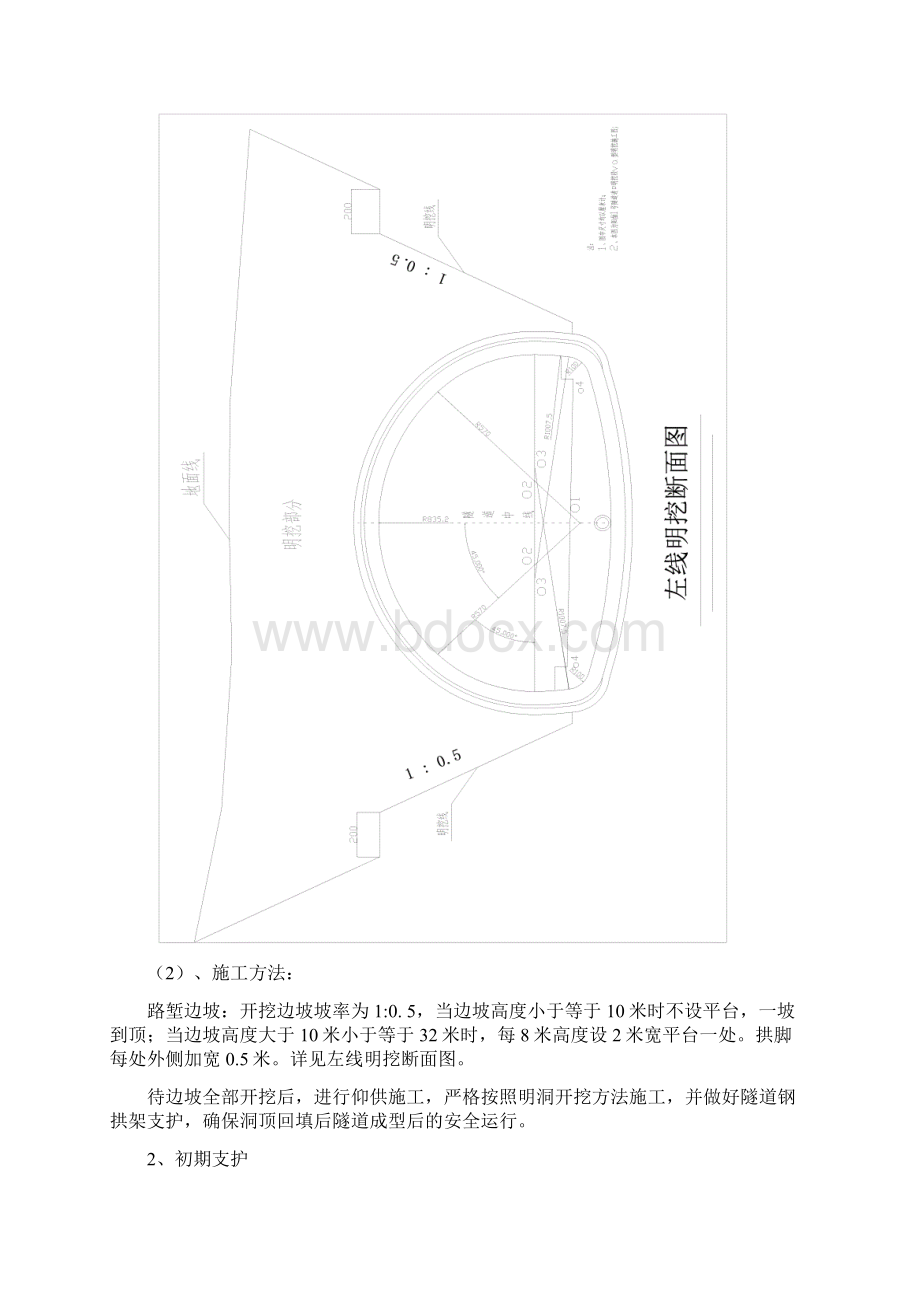 隧道左线冒顶段施工方案Word文档格式.docx_第2页