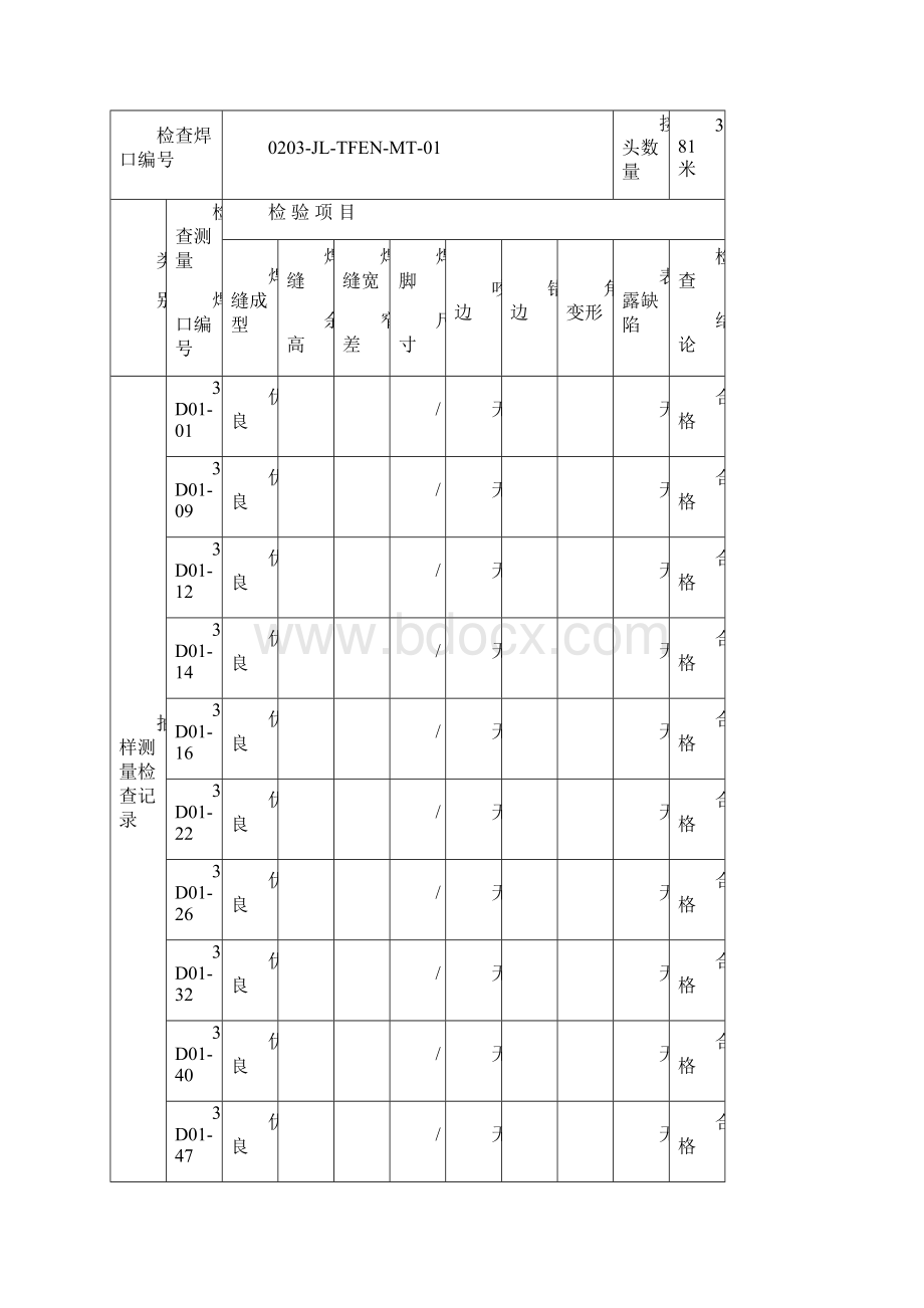 焊接质量检查验收表.docx_第3页