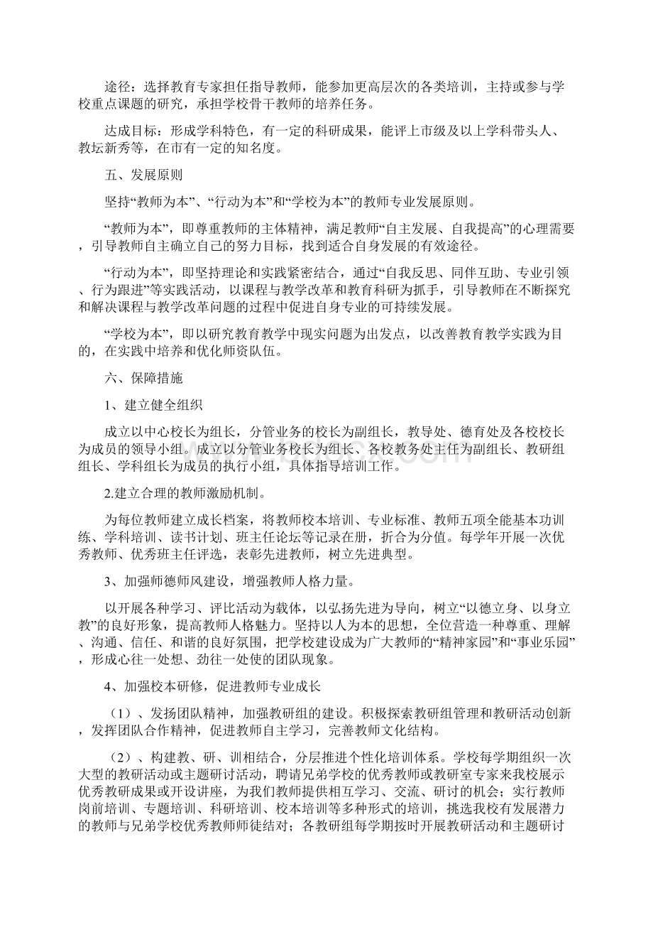 教师梯队建设培养实施计划方案Word文档格式.docx_第3页