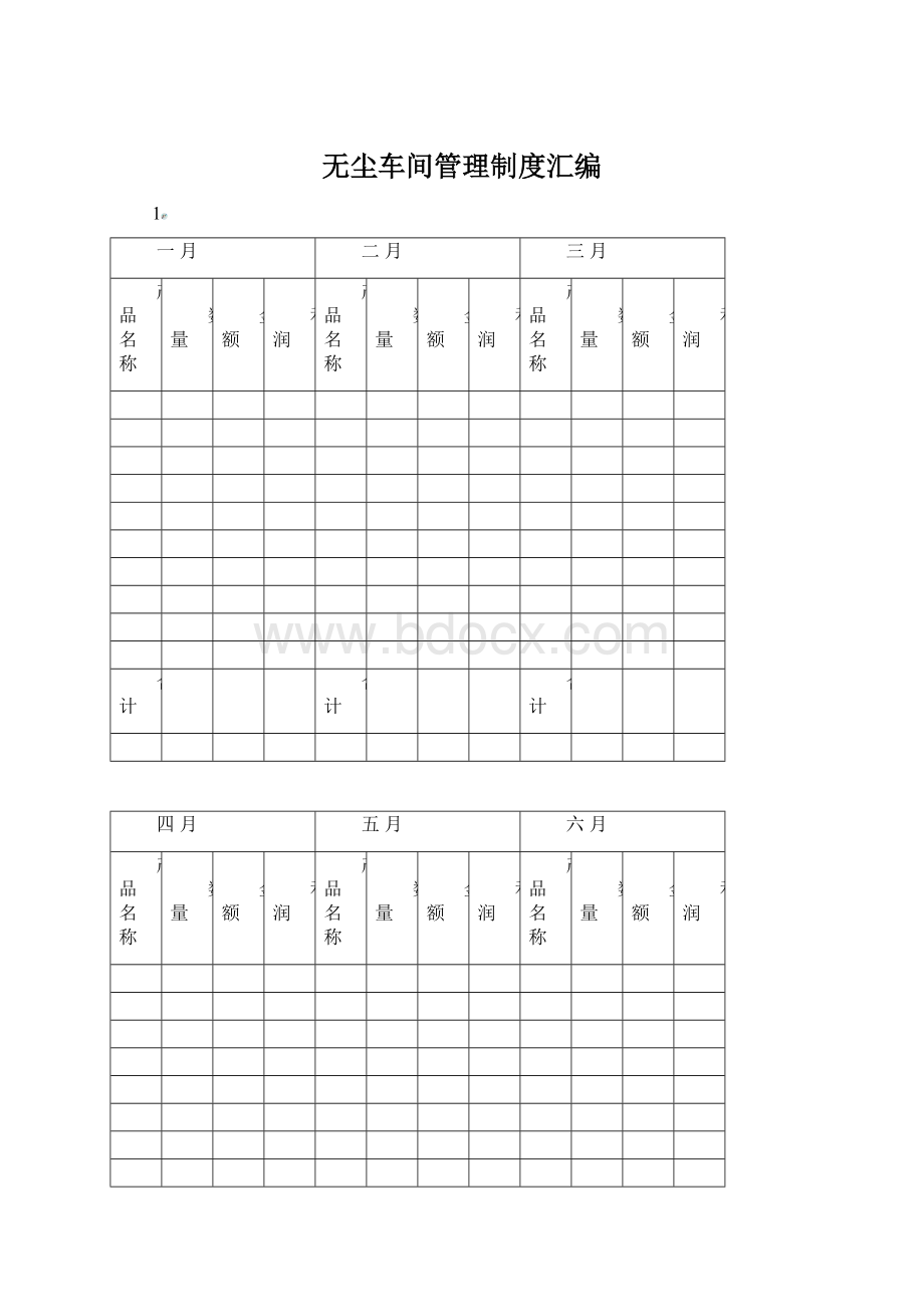 无尘车间管理制度汇编文档格式.docx