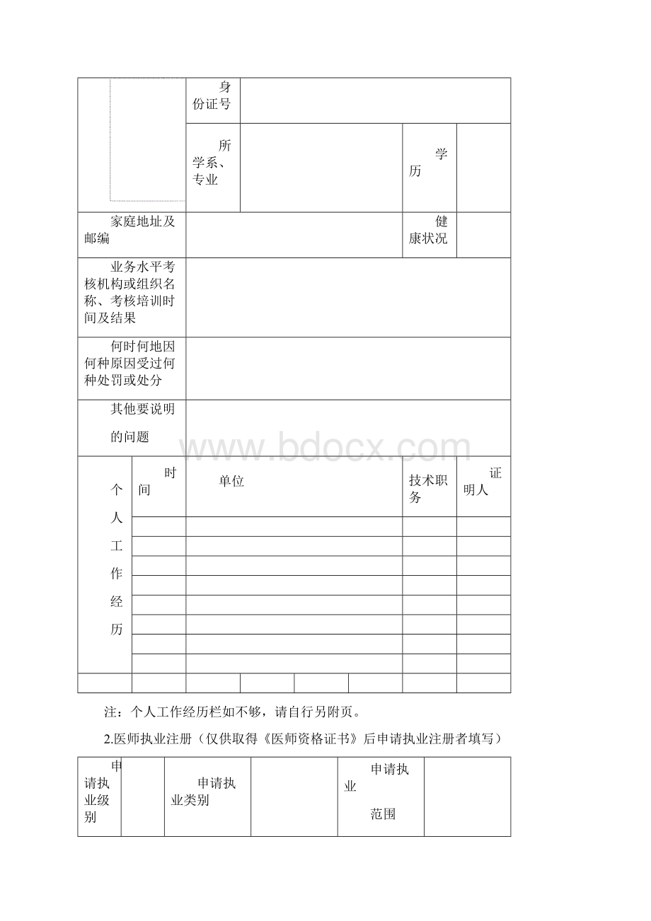 医师执业变更执业多机构备案Word格式文档下载.docx_第2页