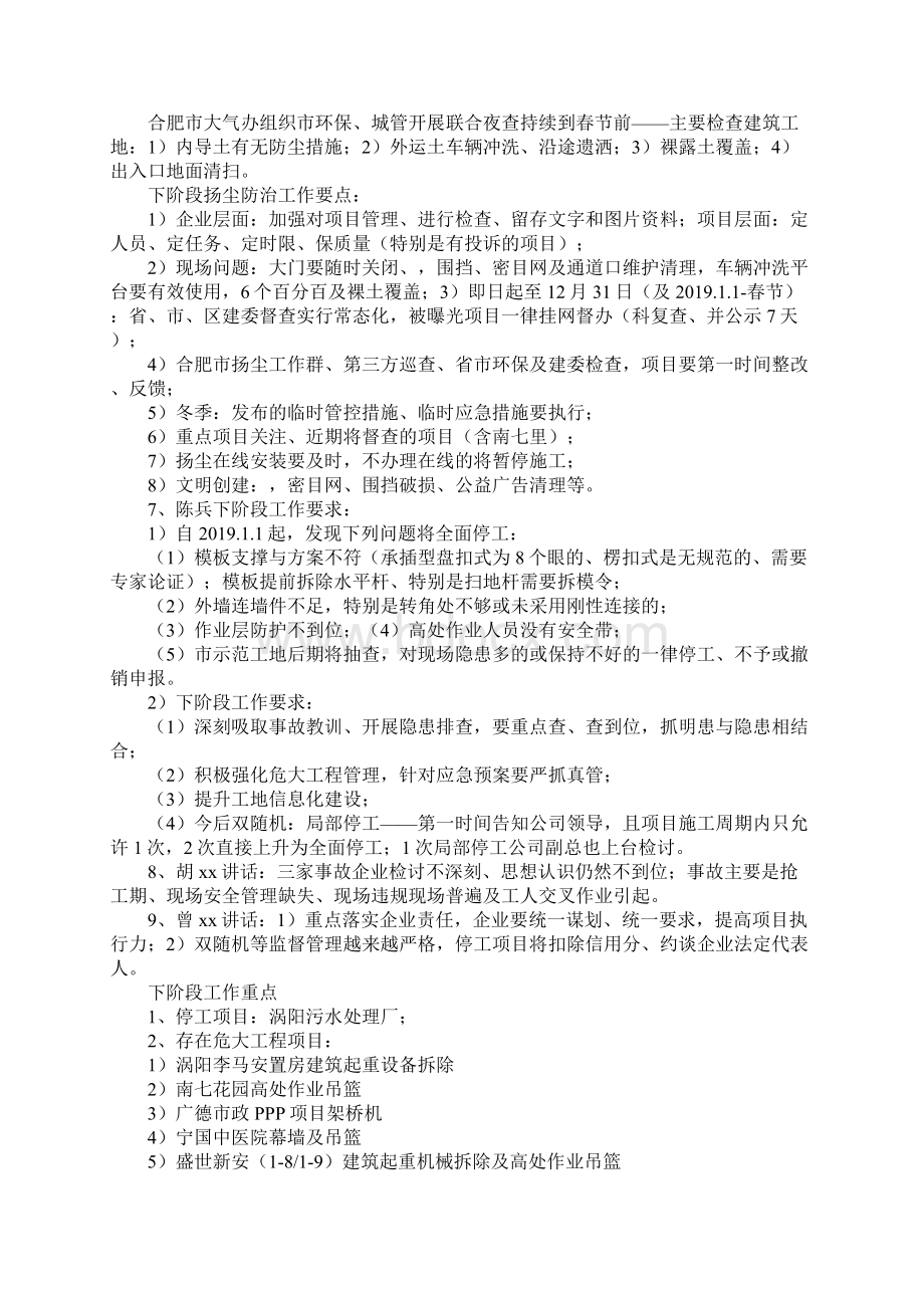 集团1010安全质量例会纪要.docx_第2页