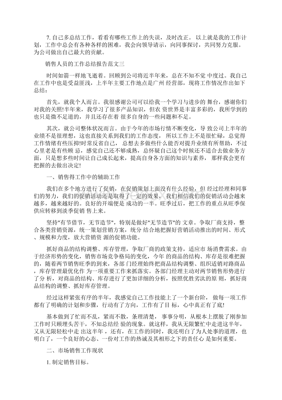 销售人员的工作总结报告.docx_第3页