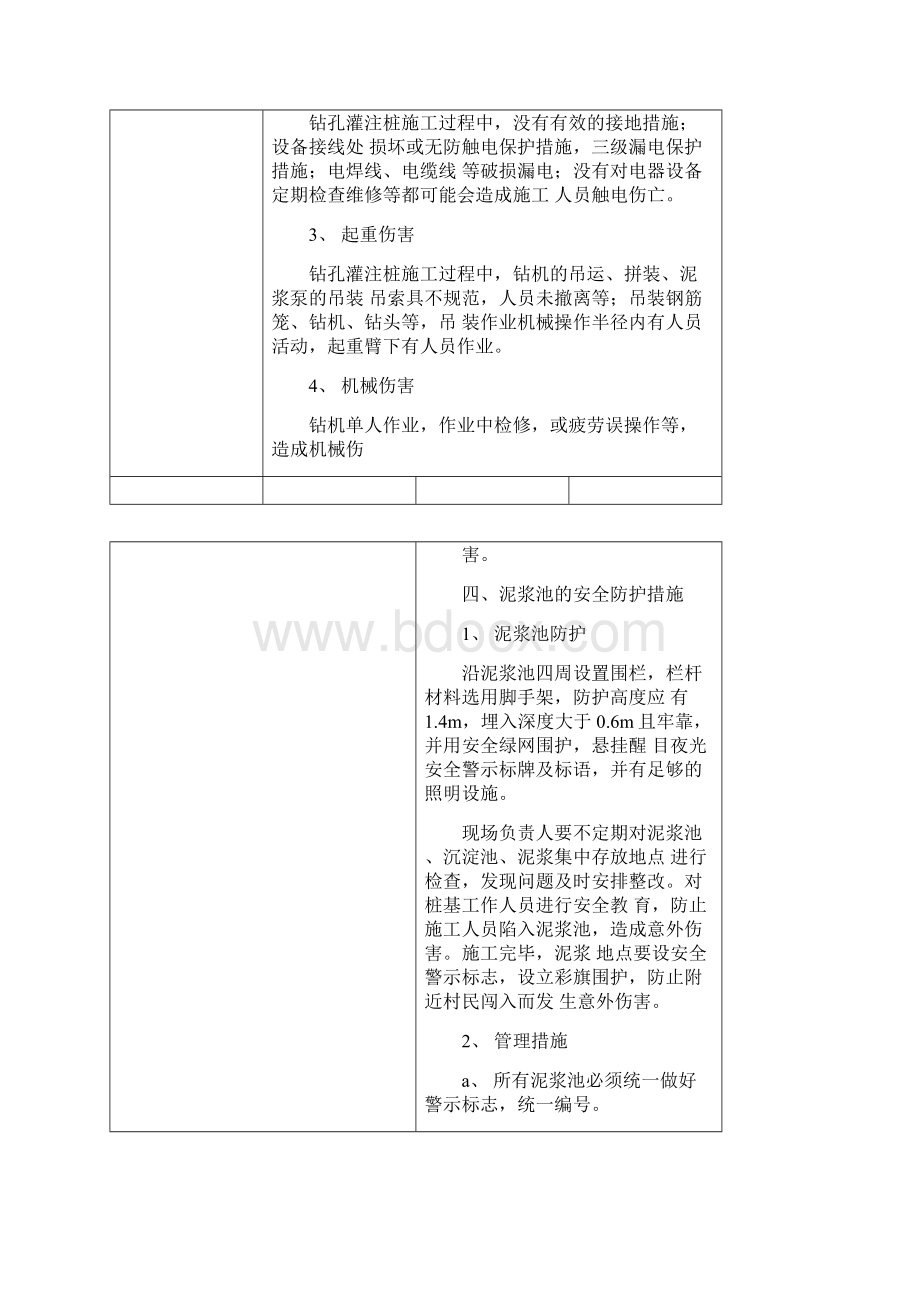 旋挖桩成孔作业安全技术交底Word格式文档下载.docx_第2页