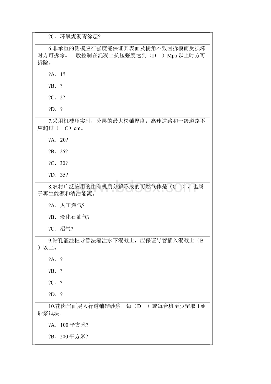 监理工程师延续注册市政公用工程考试及答案得分Word文件下载.docx_第2页