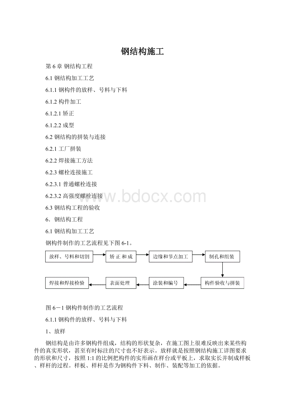 钢结构施工Word文件下载.docx_第1页