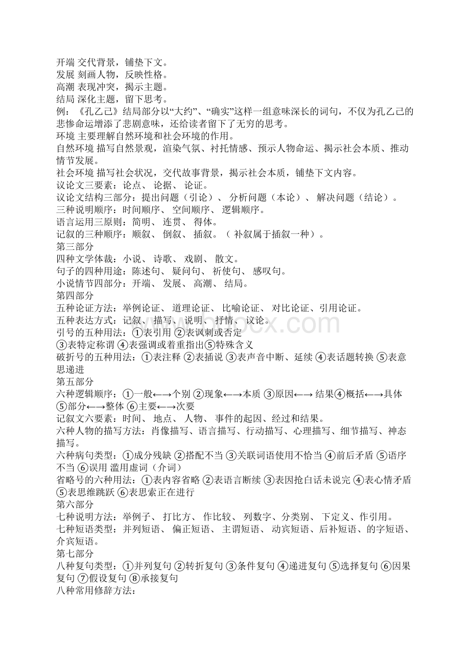 初中语文阅读题基础知识.docx_第2页