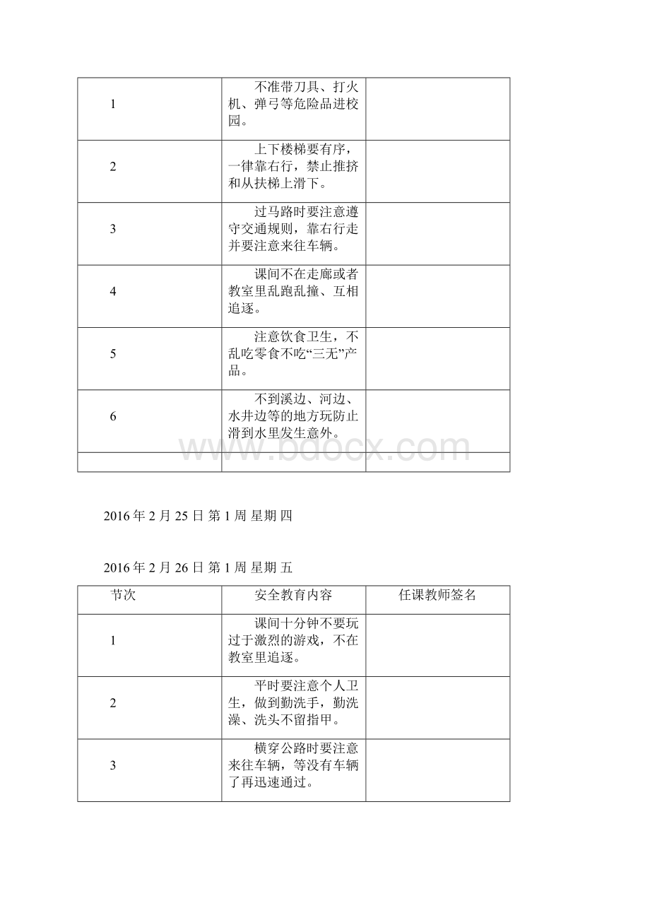 每节课一分钟安全教育文档格式.docx_第3页