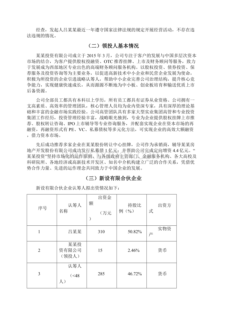 股权众筹融资计划书Word文档下载推荐.docx_第3页