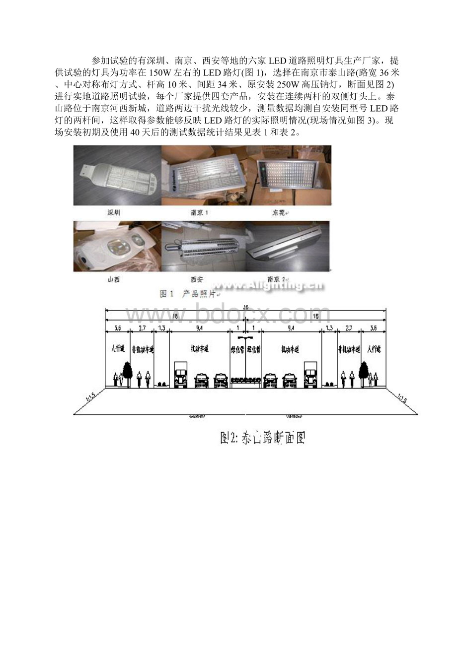 led光源在城市道路功能照明中的试验与分析Word格式文档下载.docx_第2页