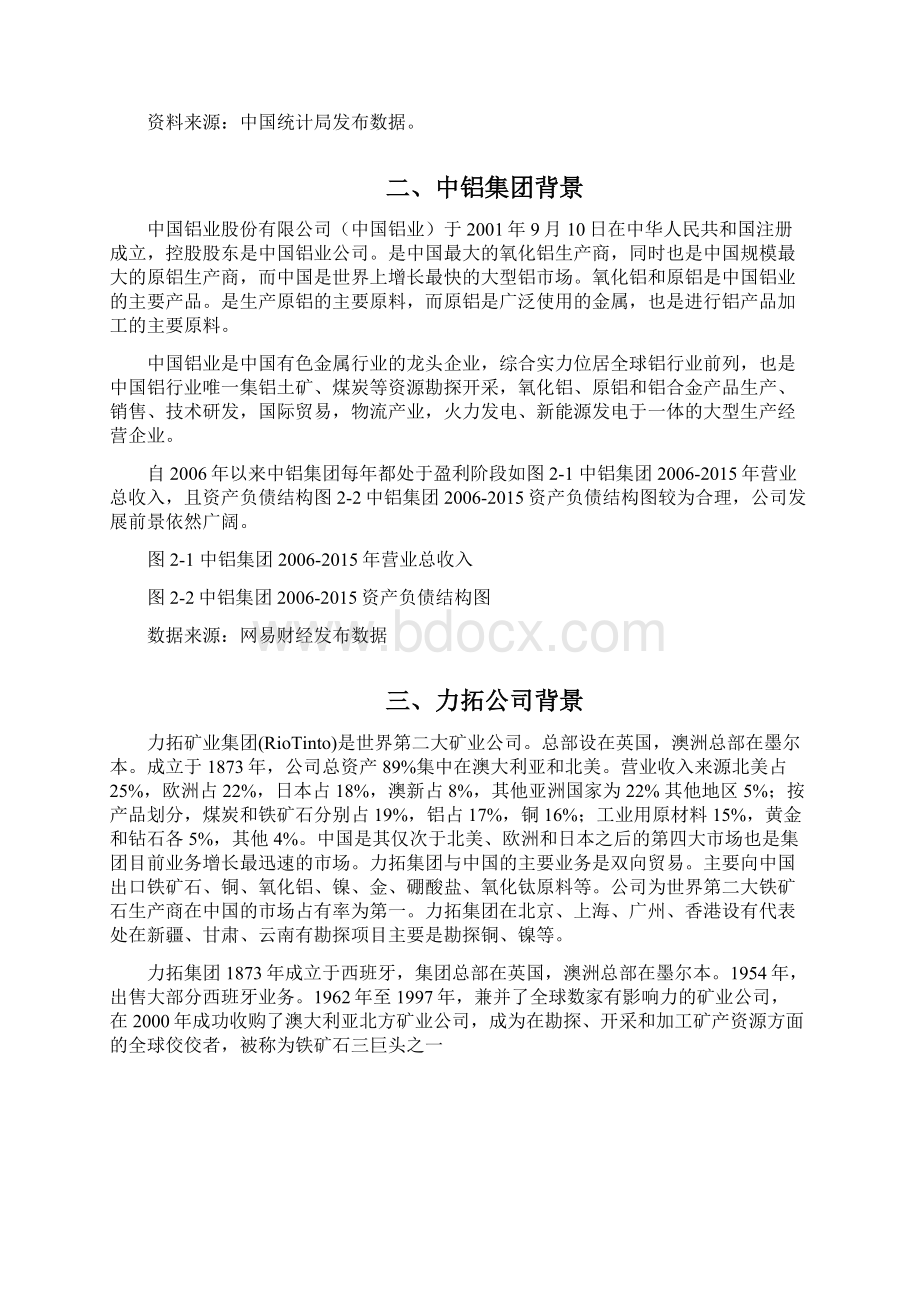 中铝收购力拓案例分析文档格式.docx_第2页