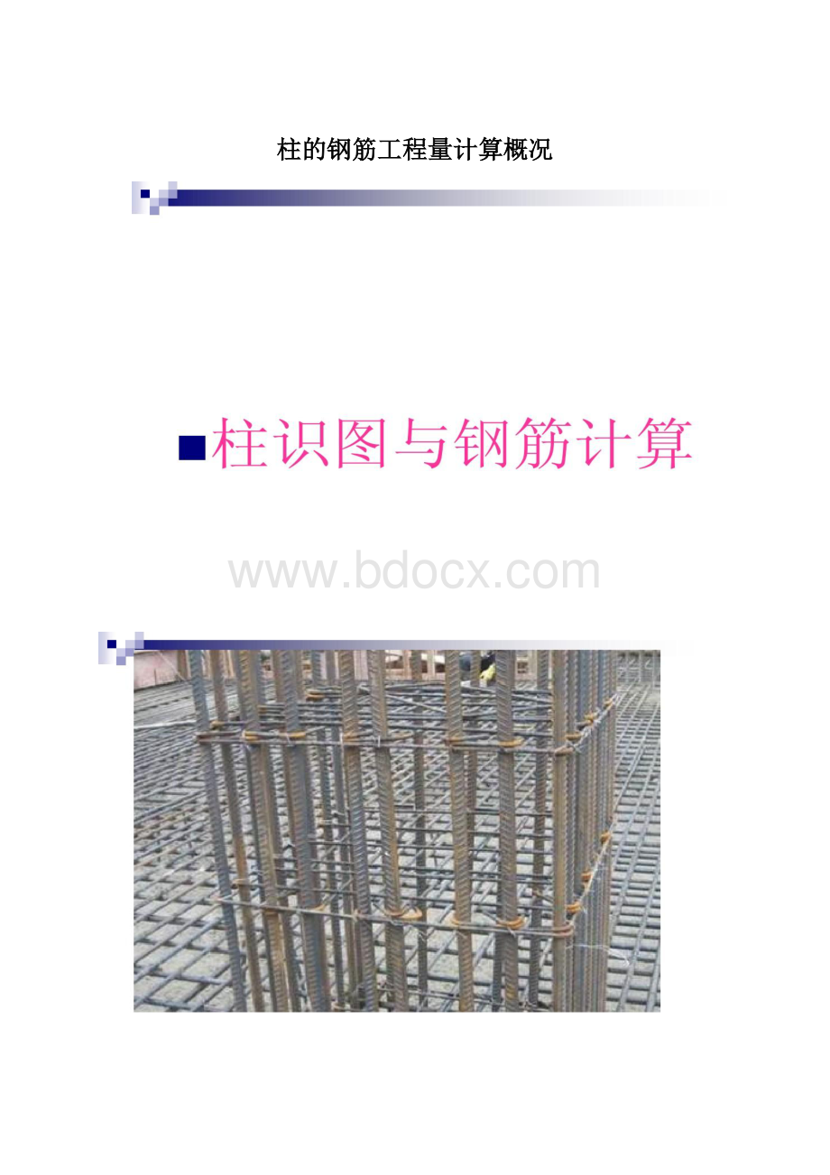 柱的钢筋工程量计算概况.docx_第1页