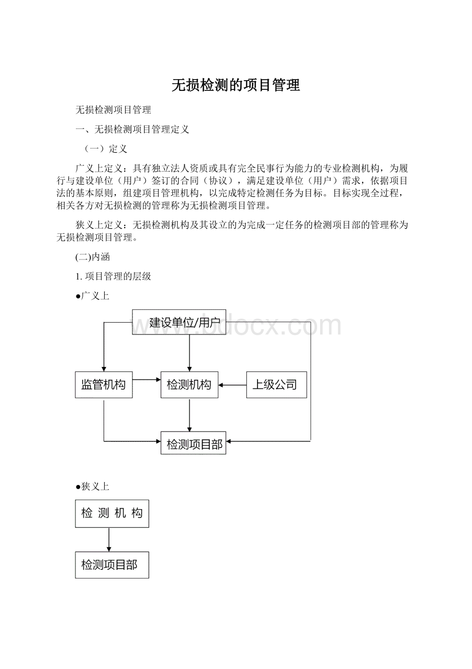 无损检测的项目管理.docx