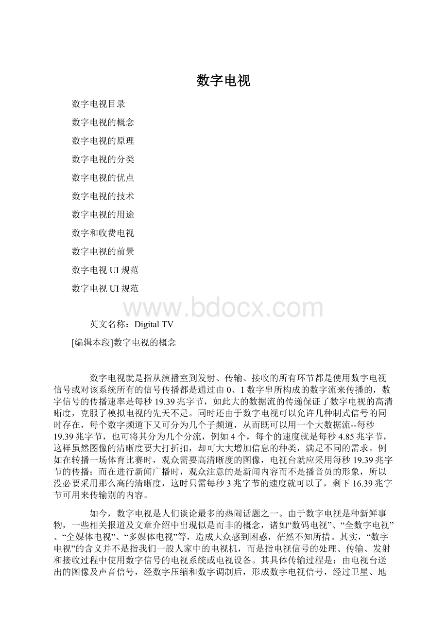 数字电视文档格式.docx