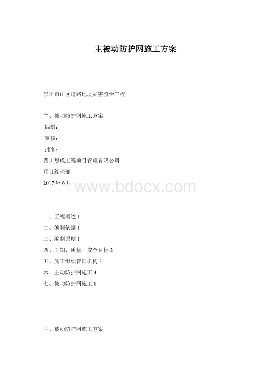 主被动防护网施工方案.docx