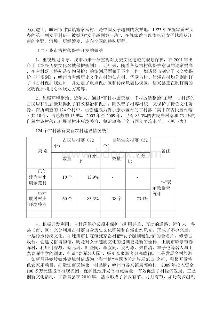 加强古村落保护与开发的调研报告.docx_第3页