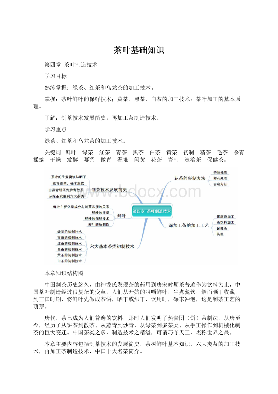 茶叶基础知识Word格式文档下载.docx