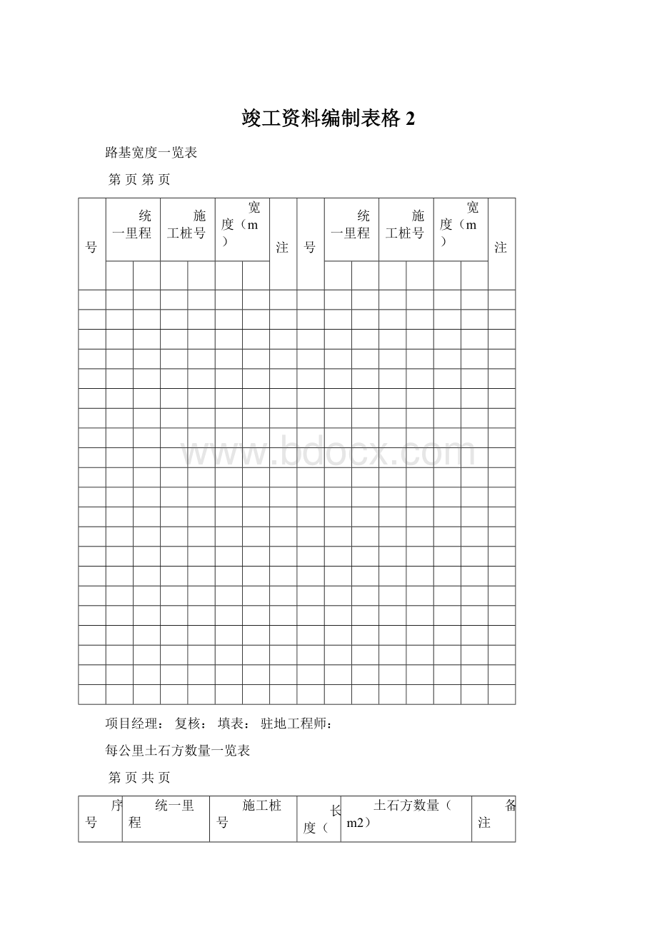 竣工资料编制表格2.docx_第1页