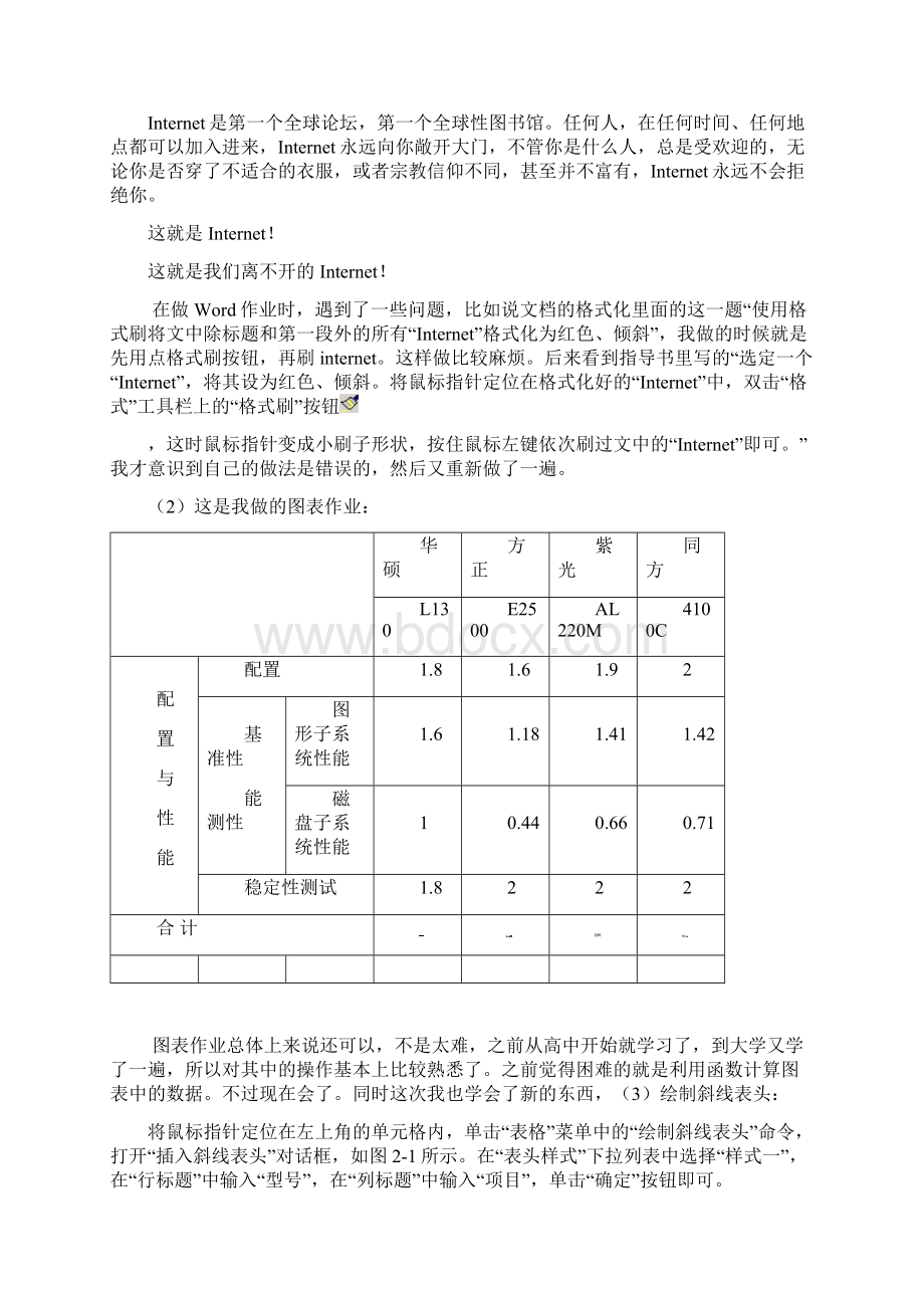 办公自动化实习报告书 金融122班 崔金鑫.docx_第3页