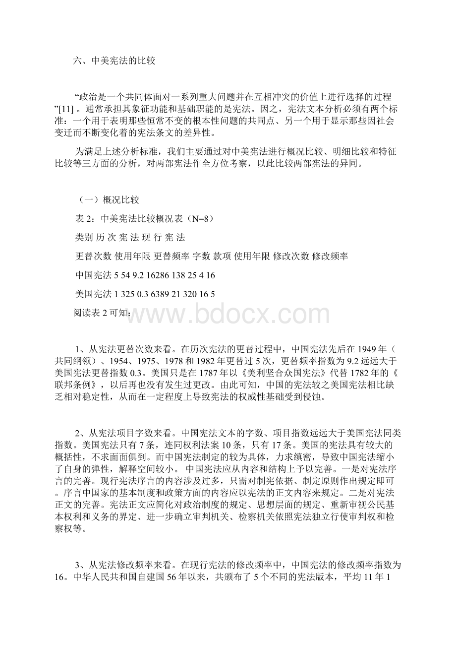 美国宪法和中国宪法的比较文档格式.docx_第2页