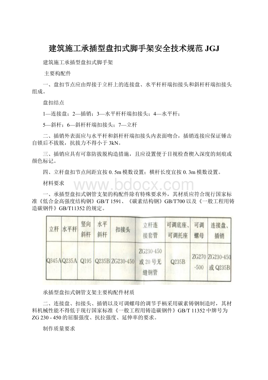 建筑施工承插型盘扣式脚手架安全技术规范JGJWord下载.docx_第1页