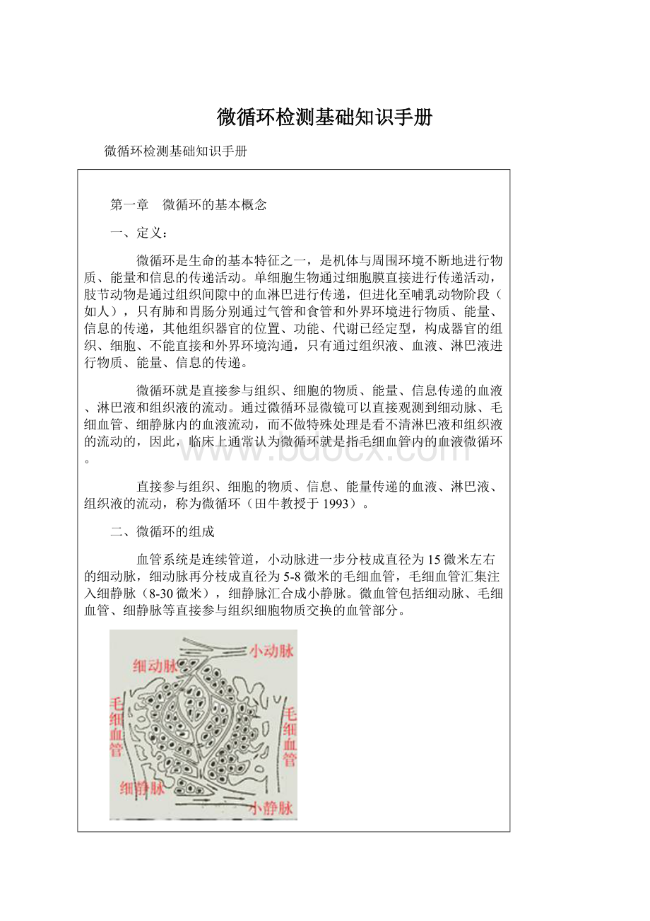 微循环检测基础知识手册.docx_第1页