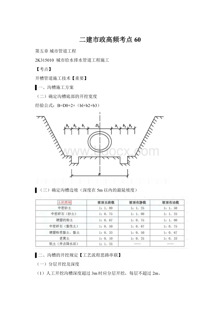 二建市政高频考点60Word下载.docx