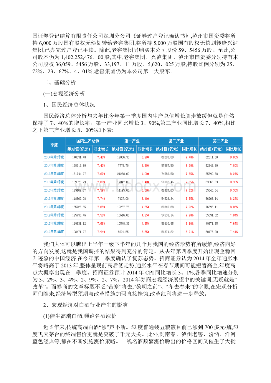 泸州老窖投资分析报告.docx_第2页